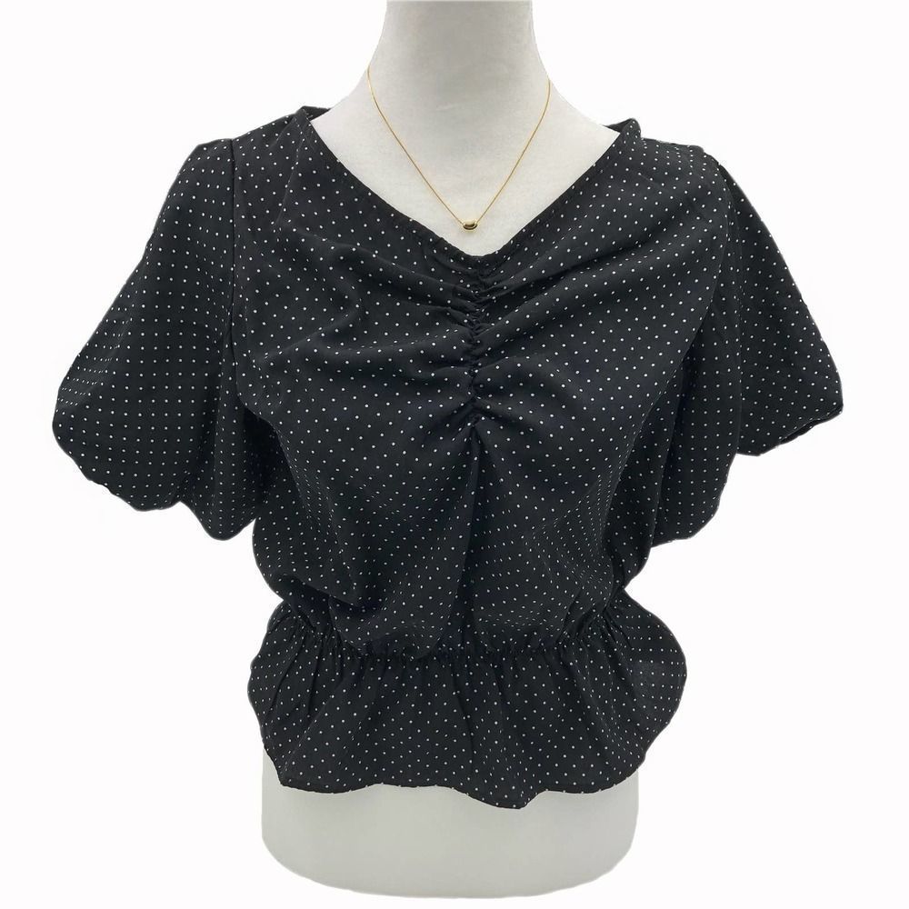Puff Sleeve Crop Top